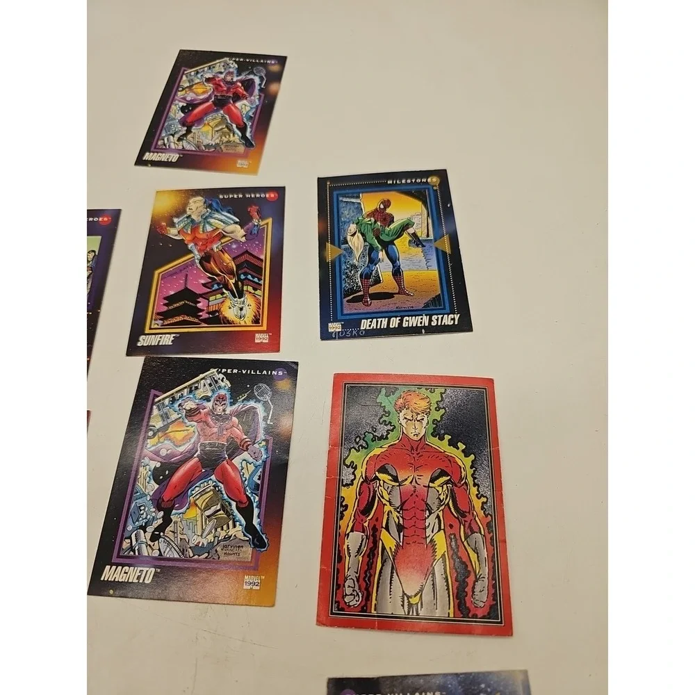 1992 Necrom‎ Marvel Universe Super Heroes Milestones Trading Cards Lot Of 16